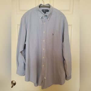 Vintage 1980s Ralph Lauren Yarmouth 100% Cotton Men's Button Up